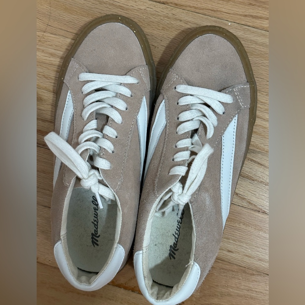 Beige Leather Sneakers - Madewell